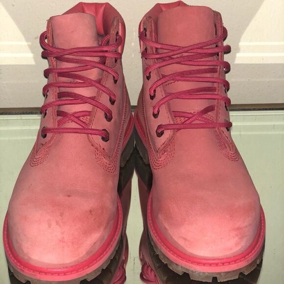 Timberland 6” Premium Waterproof Boots Girls SZ 2 - Picture 1 of 9